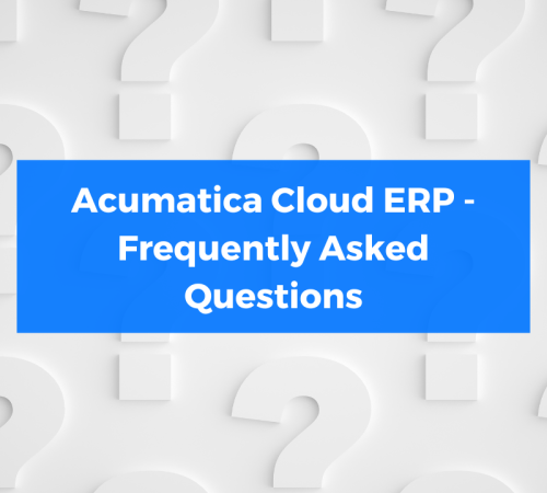 Acumatica FAQ